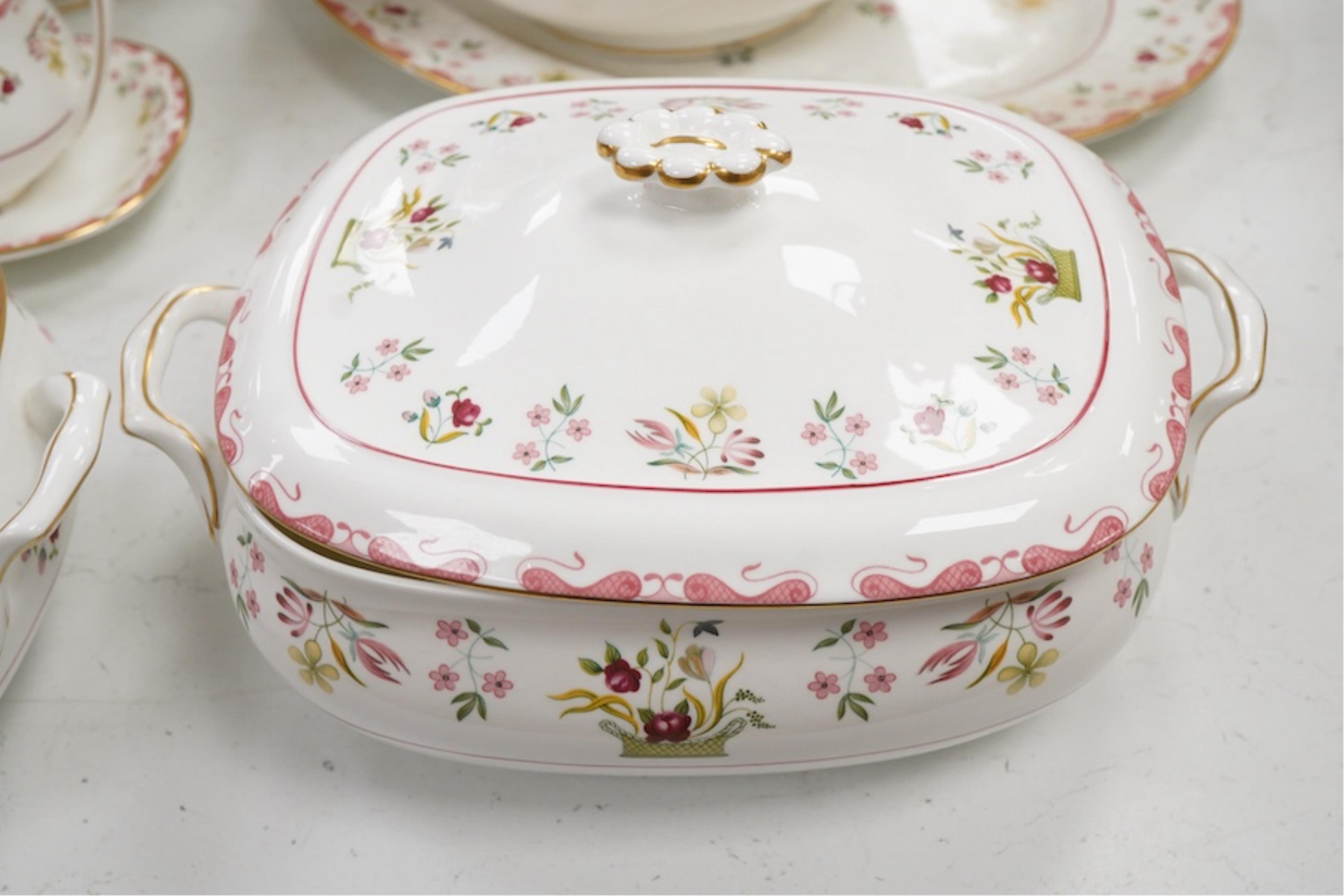 A Wedgwood Bianca pattern part dinner service including tureens